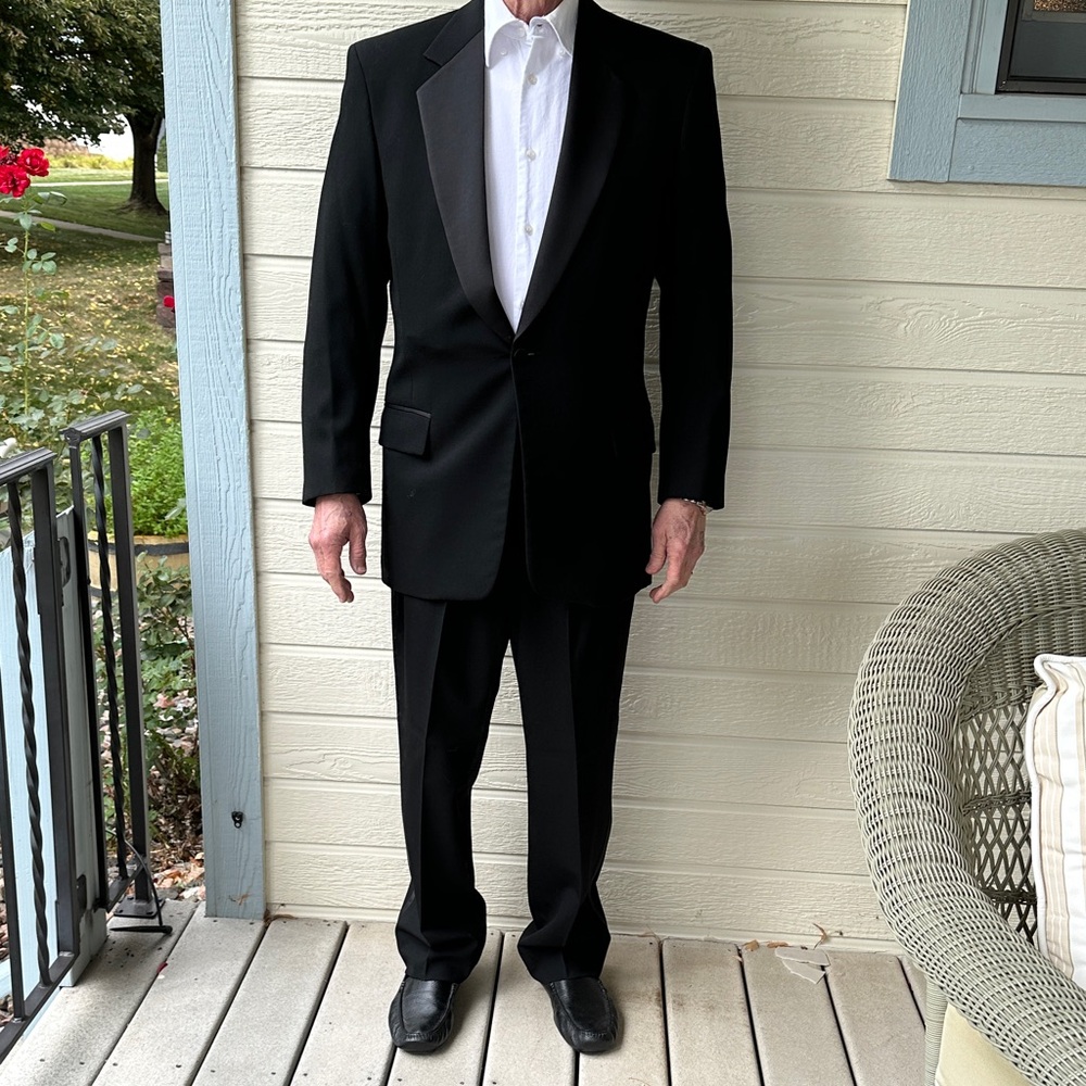 90’s vintage Dillards Black tuxedo set